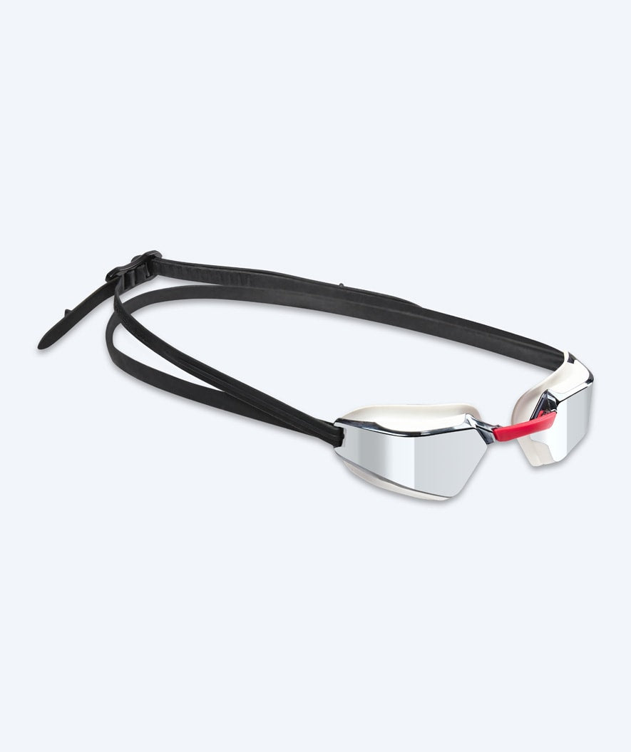 Watery motionssimglasögon - Brooks Mirror - Vit/silver