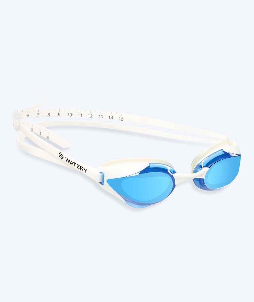 Watery simglasögon - Poseidon Ultra Mirror - Vit/blå