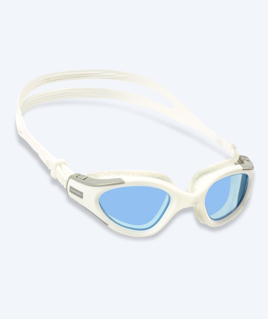 Watery motionssimglasögon – Kelvin Active – Vit/ljusblå