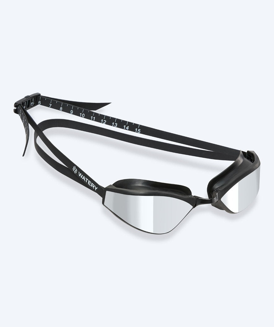Watery simglasögon tävling - Storm Racer Mirror - Svart/silver