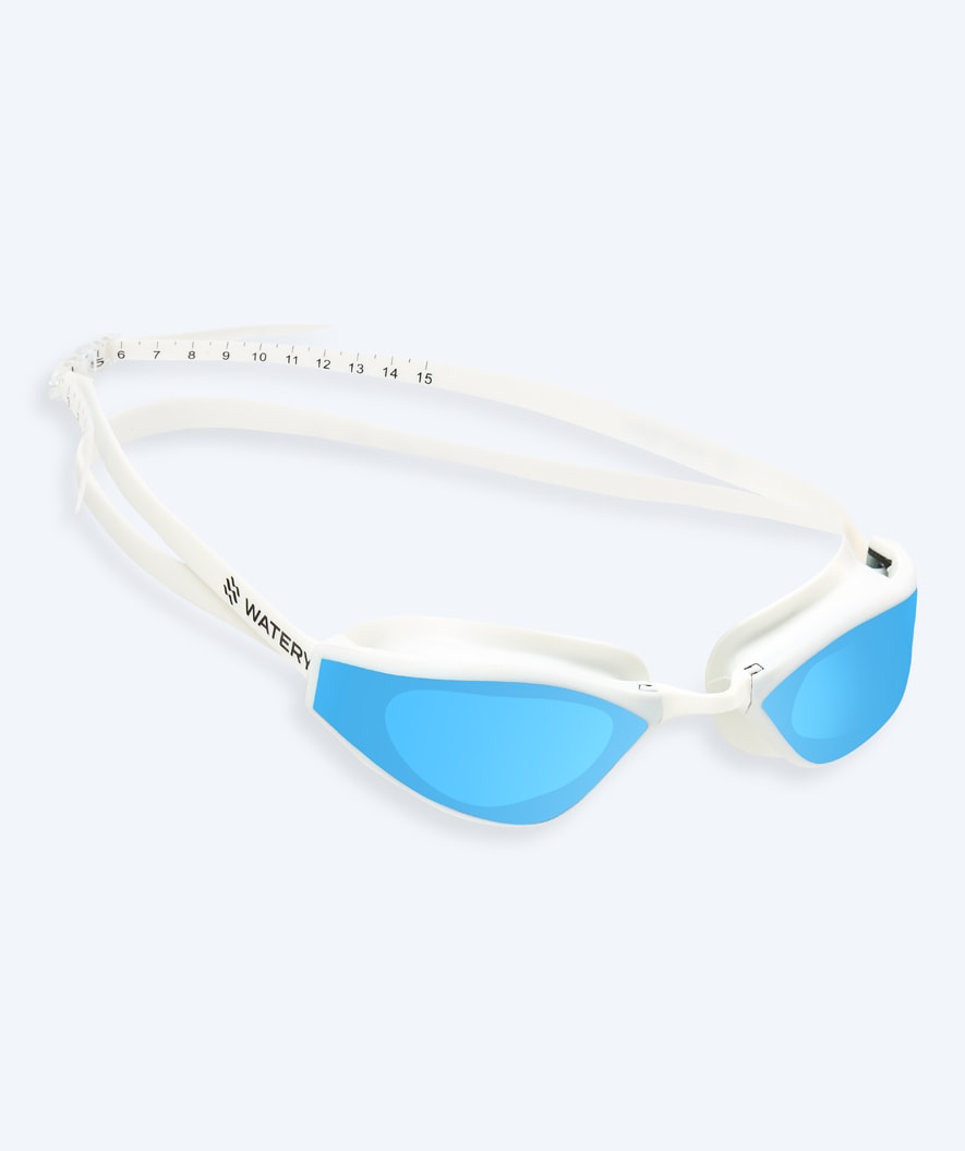 Watery simglasögon tävling - Storm Racer Mirror - Vit/blå