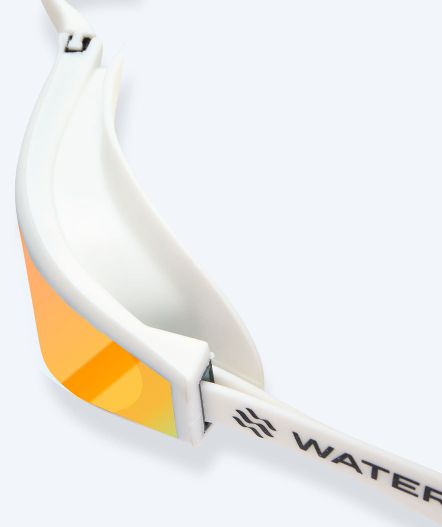Watery simglasögon tävling - Storm Racer Mirror - Vit/guld