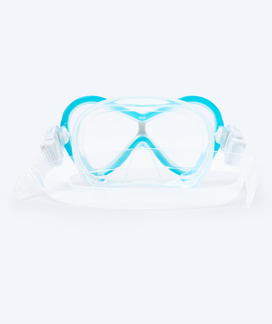 Watery Combo snorkelset barn - Triton Full-dry - Ljusblå