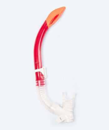 Watery semi-dry snorkel för barn - Triton - Röd