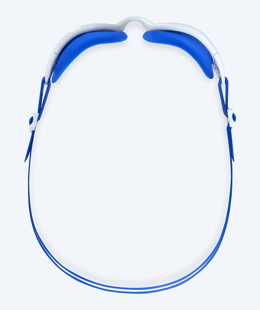 Watery motionssimglasögon – Wade Mirror – Blå/vit (silverlins)