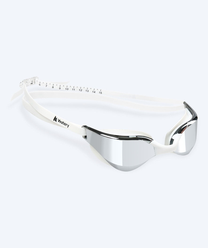 Watery simglasögon - Instinct Mirror - Vit/silver